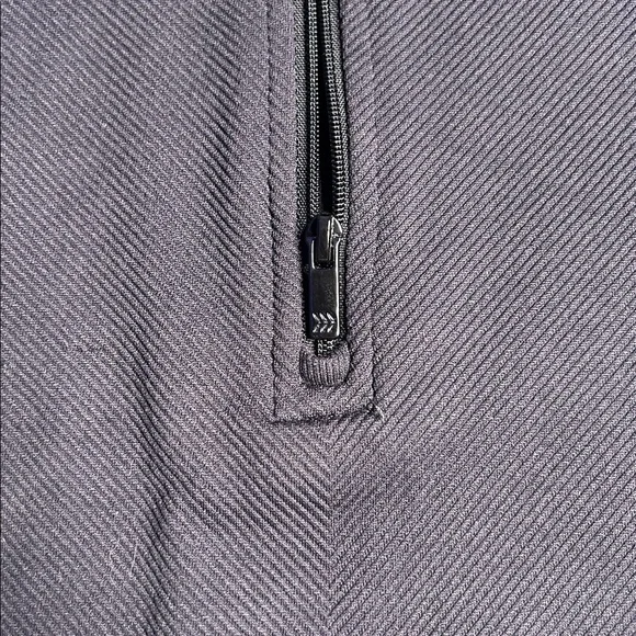 Womens All In Motion Black Half Zip-Up Athletic Top - Picture 2 of 8